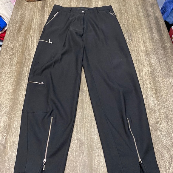 jacqueline araujo twice cargo pants black with zippers - Picture 1 of 9